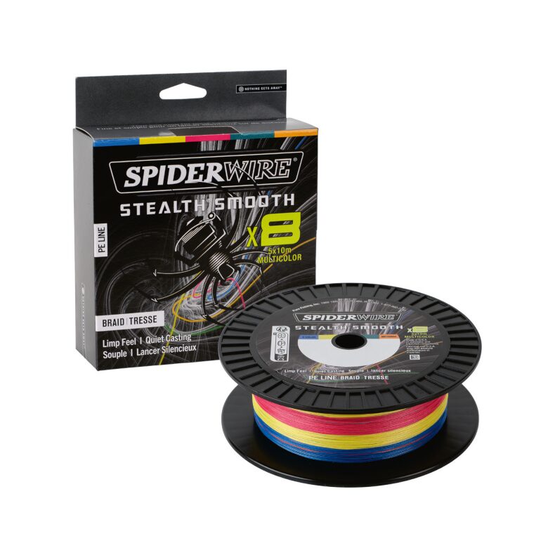 Плетеная леска SPIDER WIRE STEALTH SMOOTH X8 0.19mm 300m для ловли карпа — CARPshop