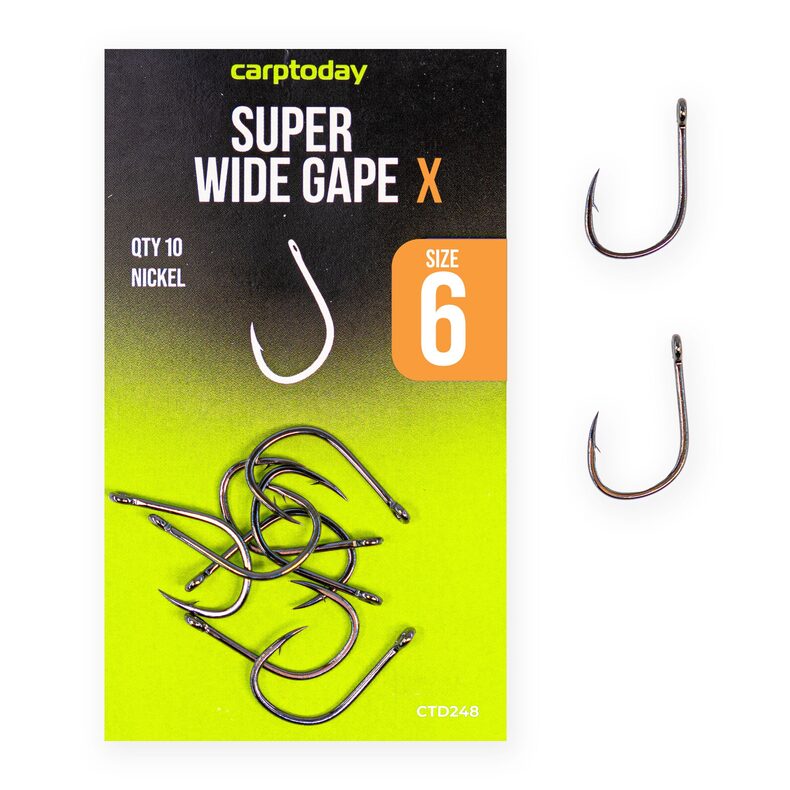 Карповые крючки Super Wide Gape Nickel X для карпфишинга — CARPshop