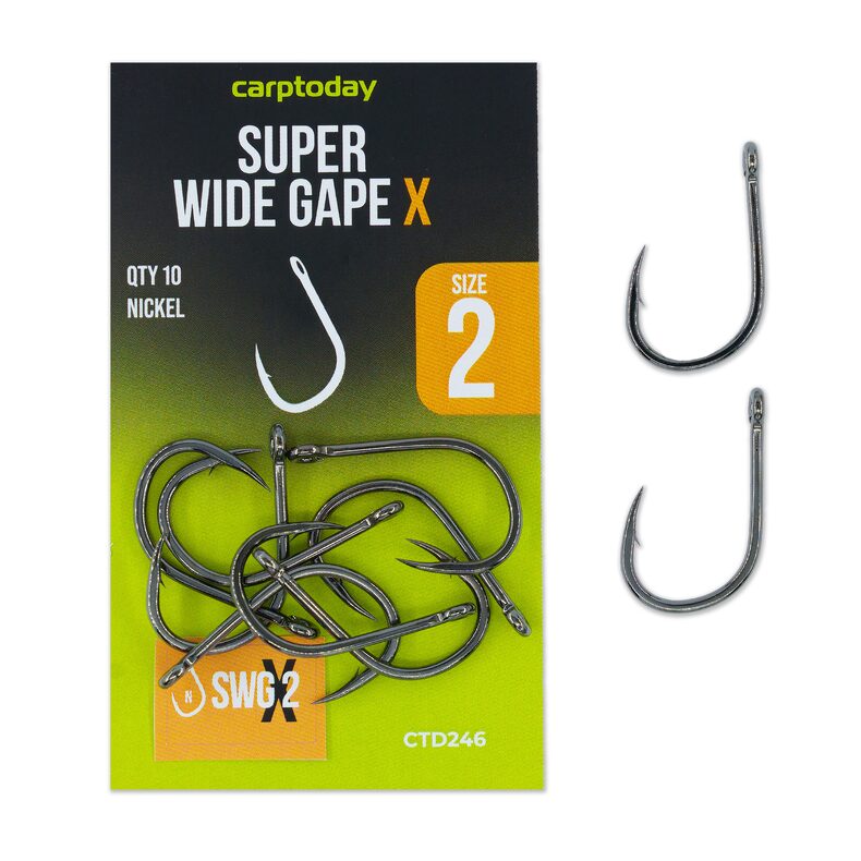 Крючки Super Wide Gape Nickel X для карповой рыбалки — CARPshop