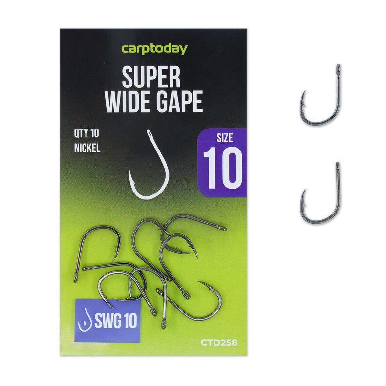 Крючки для карповой рыбалки Super Wide Gape Nickel — купить в CARPshop
