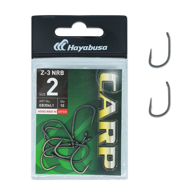 Крючки карповые HAYABUSA Z-3 NRB для ловли карпа — купить в CARPshop