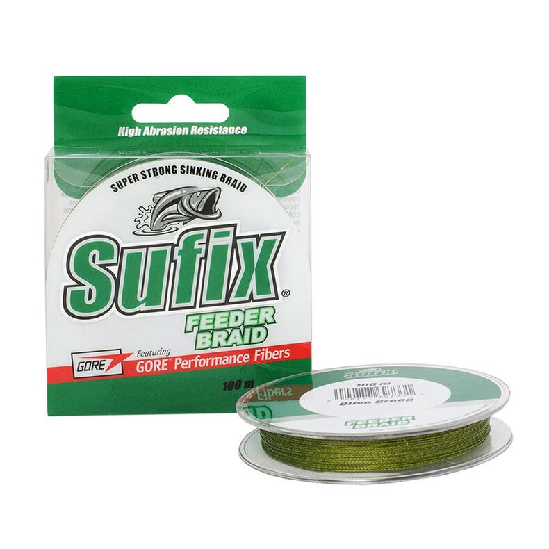 Леска плетеная SUFIX Feeder braid зеленая 100м 0.14мм для карпфишинга — CARPshop