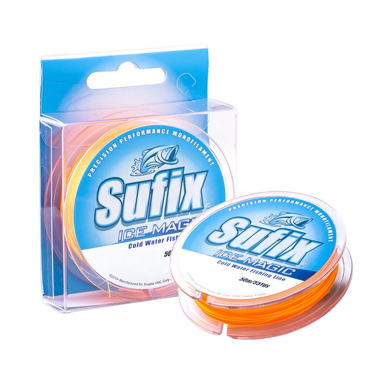 Леска зимняя SUFIX Ice Magic желто-оранжевая 0,175 мм для подлёдной ловли — CARPshop