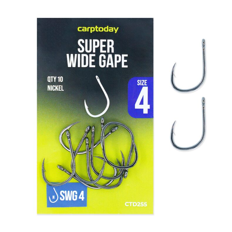 Крючки Super Wide Gape Nickel Carptoday карповые снасти — CARPshop