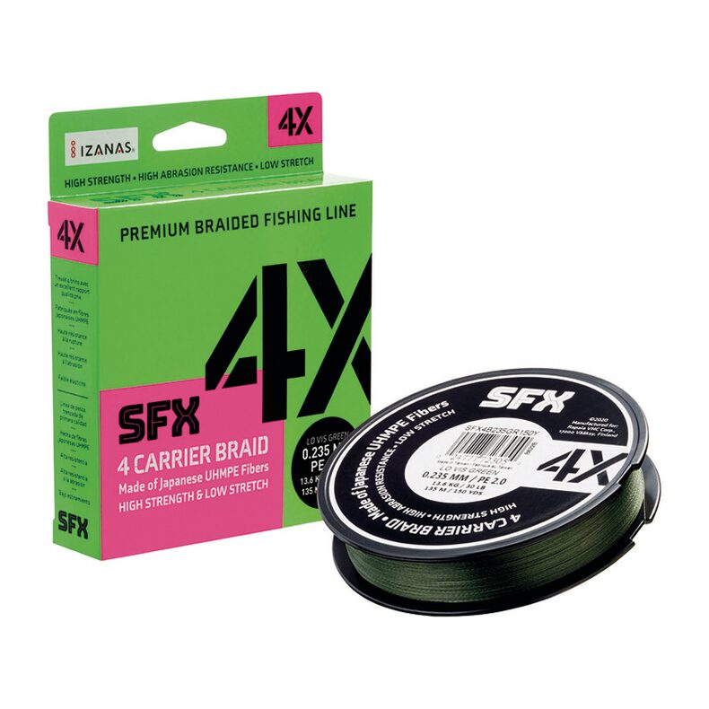 Леска плетеная SFX 4X желтая 135м 0.165мм 8.6кг PE 1 Sufix для карповой рыбалки — CARPshop