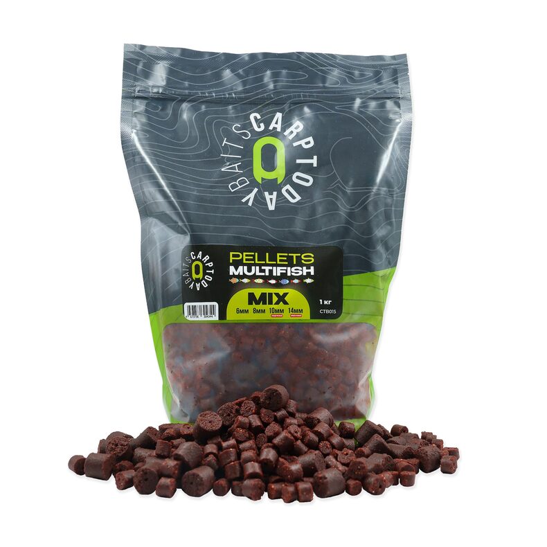 Пеллетс рыболовный Carptoday Baits MULTIFISH MIX 1кг