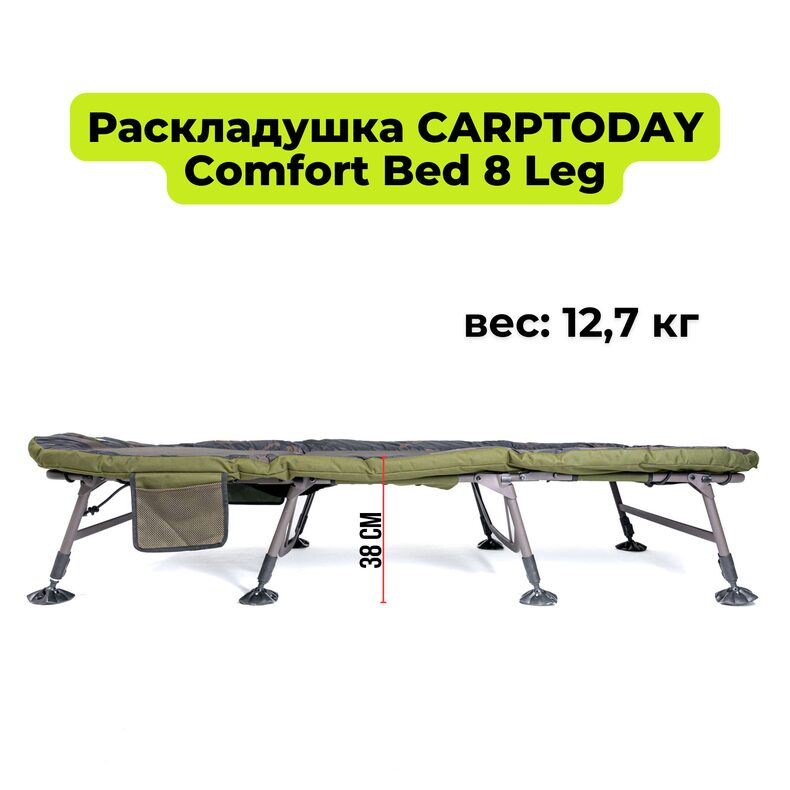 Раскладушка CARPTODAY Comfort Bed 8 Leg — фото 20 — CARPshop