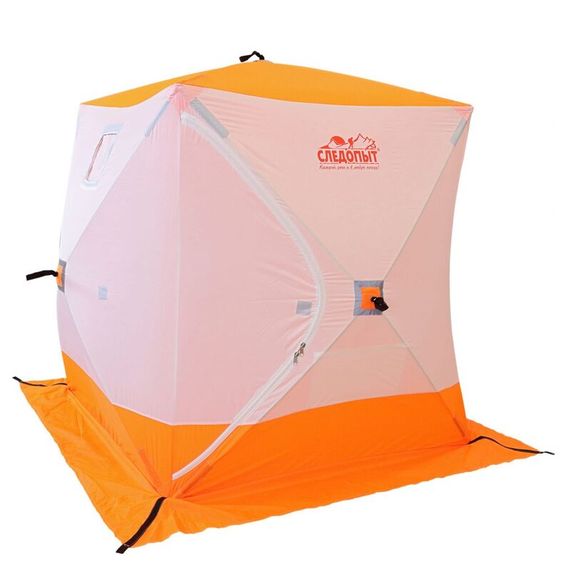 Палатка зимняя куб однослойная СЛЕДОПЫТ Oxford 210D PU1000 — фото 4 — CARPshop