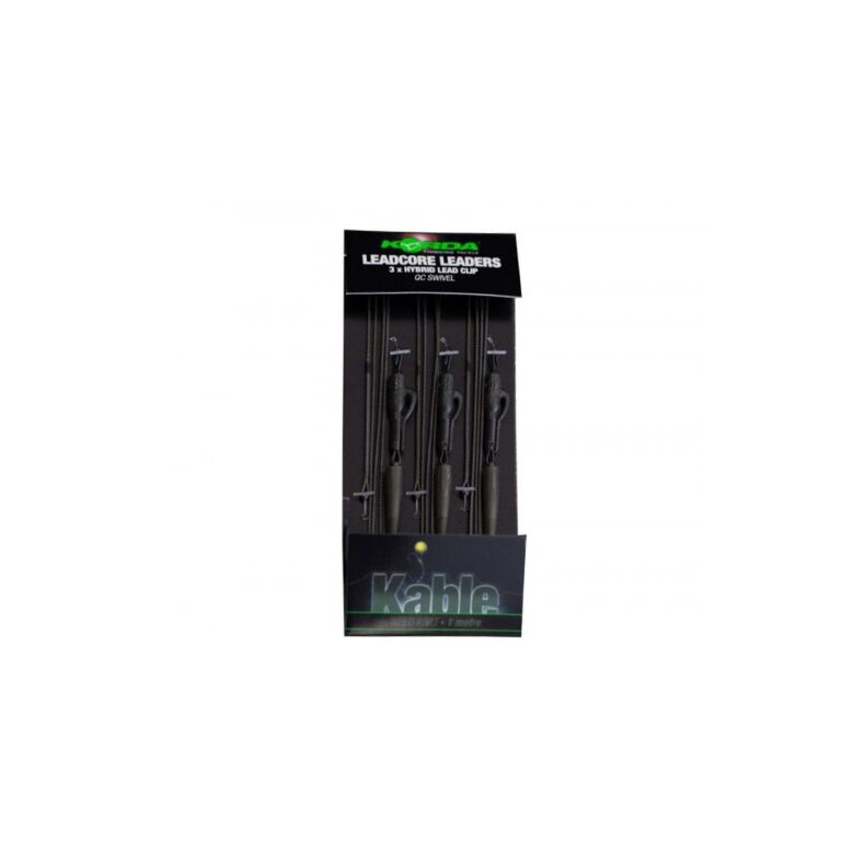 Готовый монтаж Korda Leadcore Leaders Hybrid Lead Clip QC Swivel, карповые снасти — купить в CARPshop