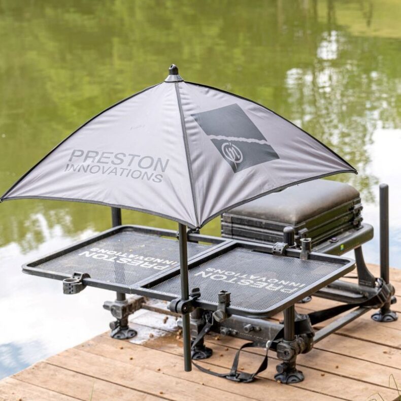 Зонт для столика PRESTON Grey Bait Brolly — фото 2 — CARPshop