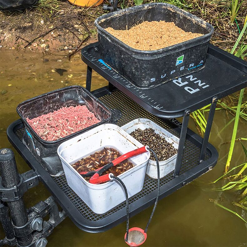 Двухъярусный столик Preston Offbox 36 Double Decker Side Tray Small — фото 2 — CARPshop
