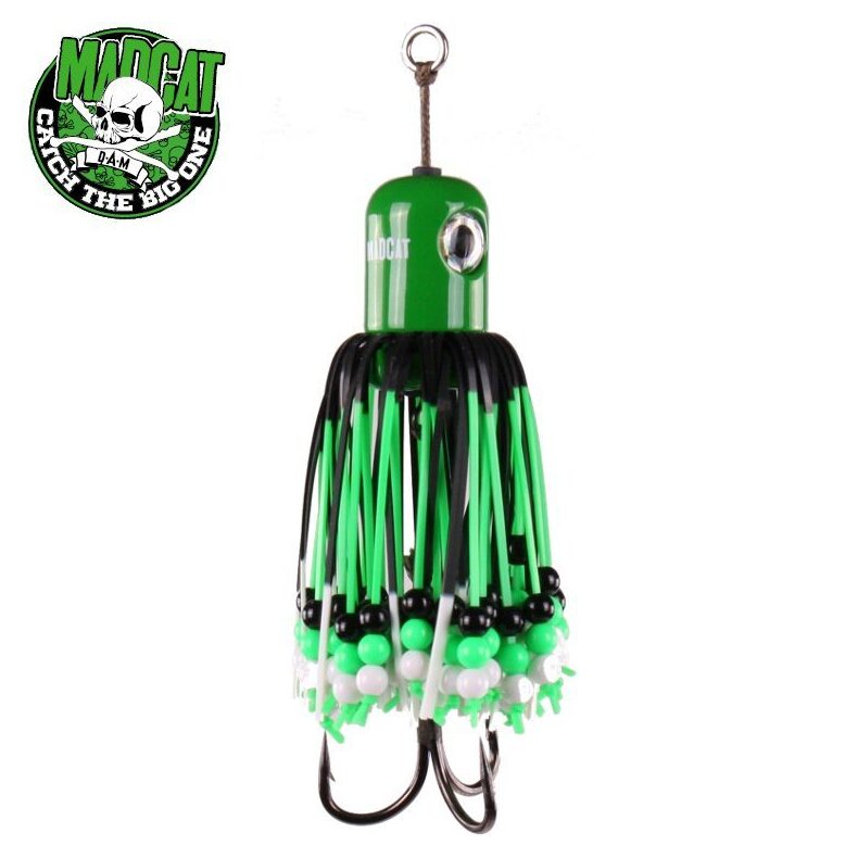 Блесна вертикальная MADCAT CLONK TEASER №2/0 100g GREEN для сомовой рыбалки — CARPshop