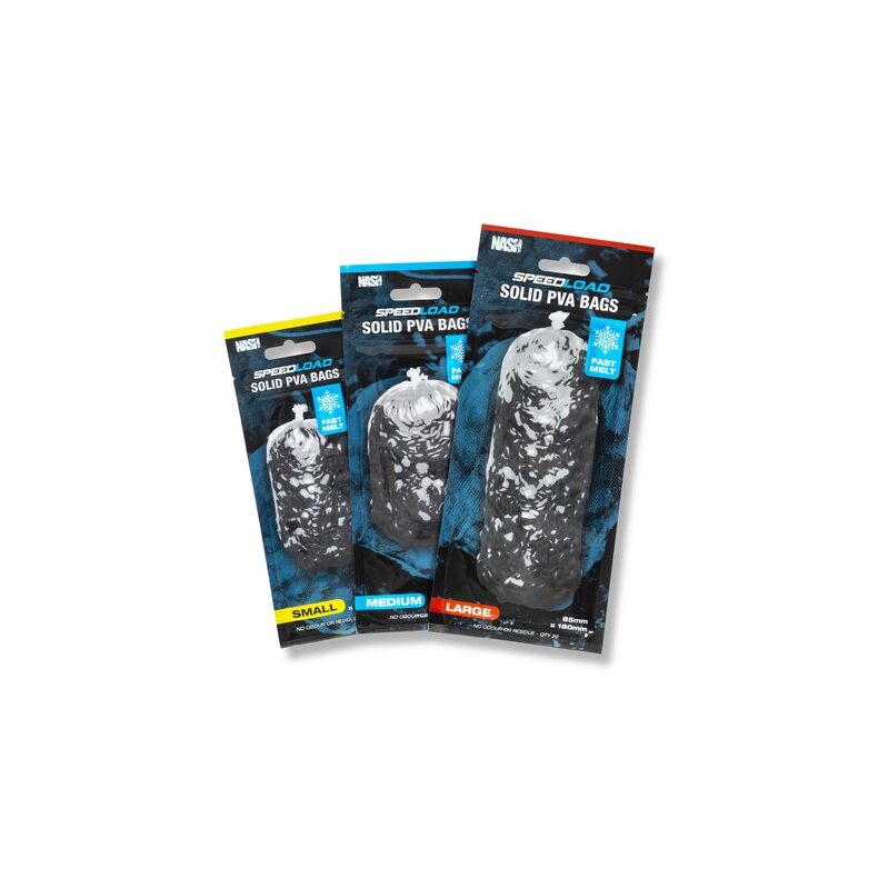 Мешки ПВА быстро растворимые NASH Speedload Solid PVA Bags Fast Melt — фото 2 — CARPshop