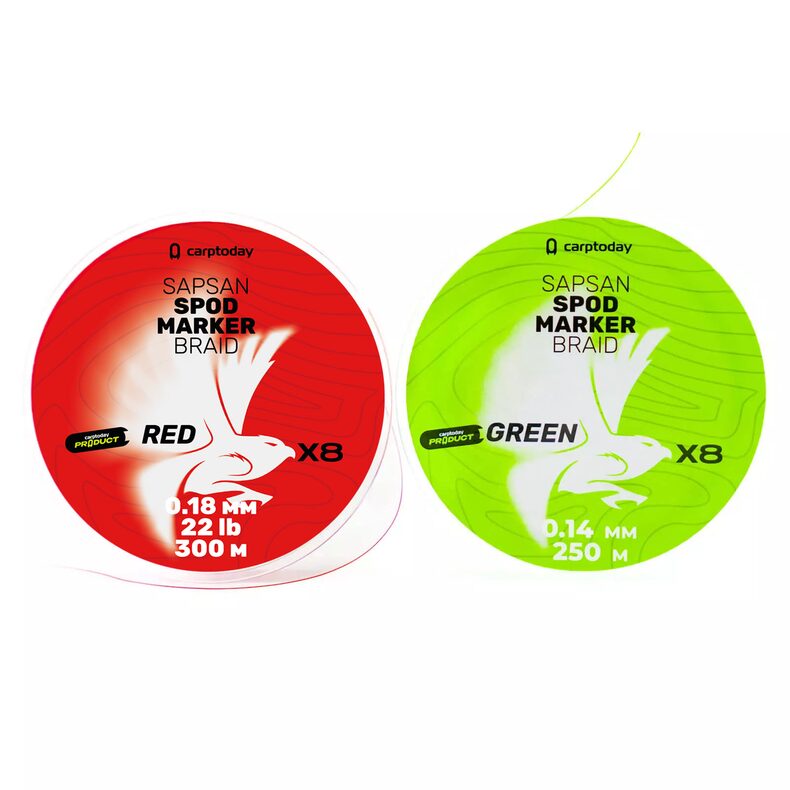 Плетёный шнур для прикормочных ракет Carptoday Sapsan Spod & Marker Braid Red 0. — фото 12 — CARPshop