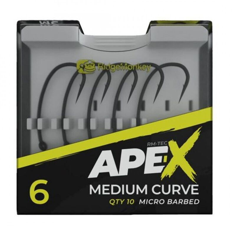 Крючки Ridge Monkey Ape-X Medium Curve Barbed — фото 2 — CARPshop