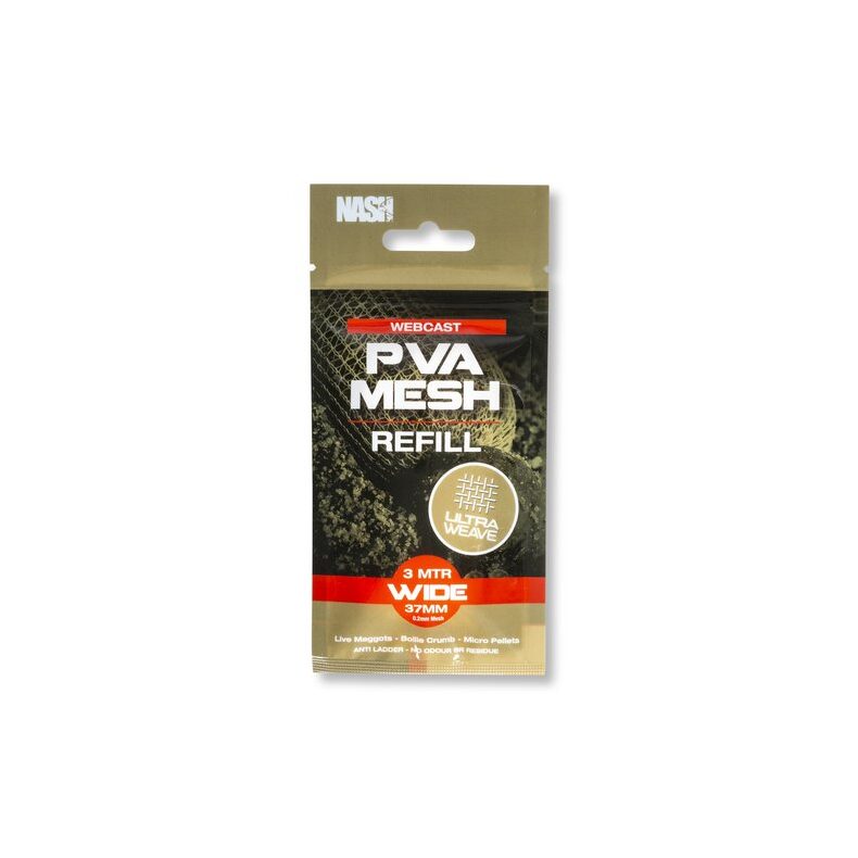Запасная сетка для ПВА системы NASH Webcast Ultra Weave Refill карповая — CARPshop