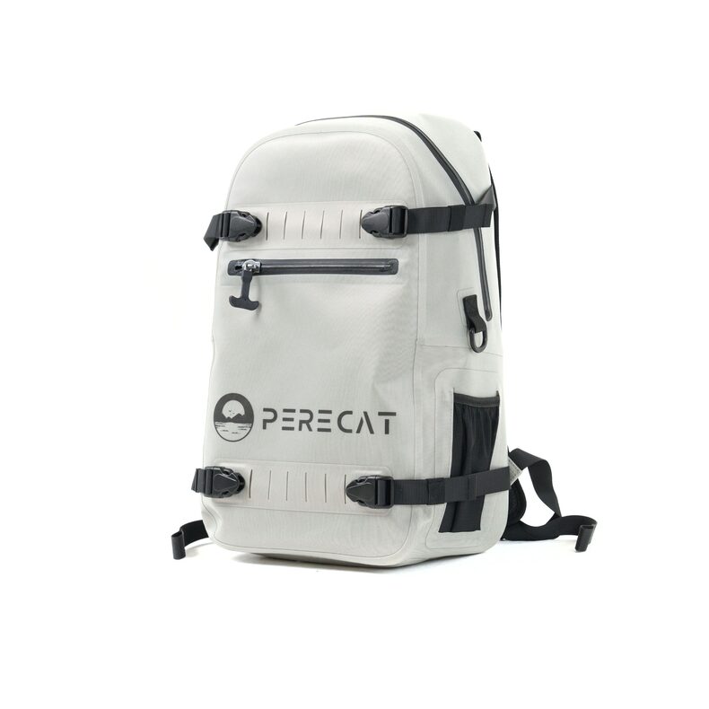 Рюкзак водонепроницаемый PERECAT Kunashir 25L серый для рыболовного кемпинга — CARPshop