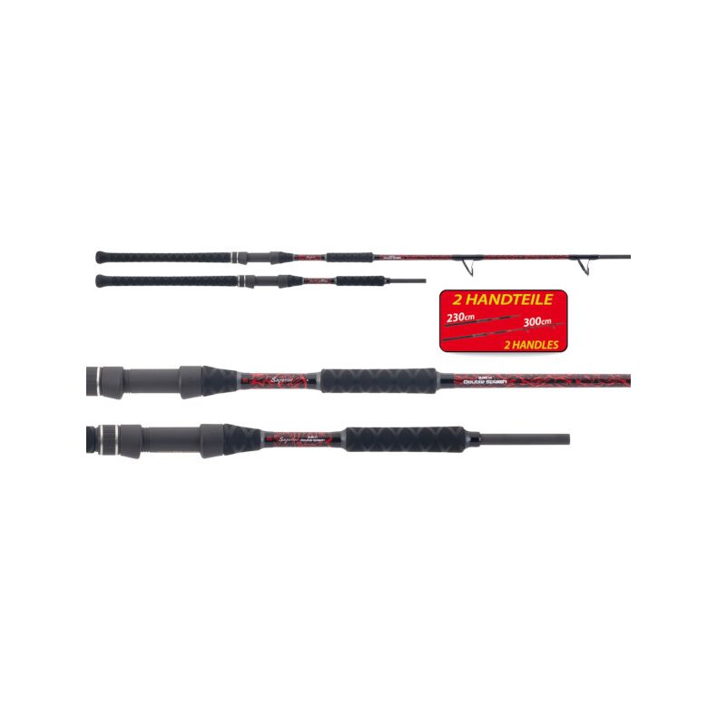 Удилища на сома UNI CAT SUPERIOR DOUBLE SPLASH 2+1 - 2.30-3.00m / 250-500g — фото 3 — CARPshop