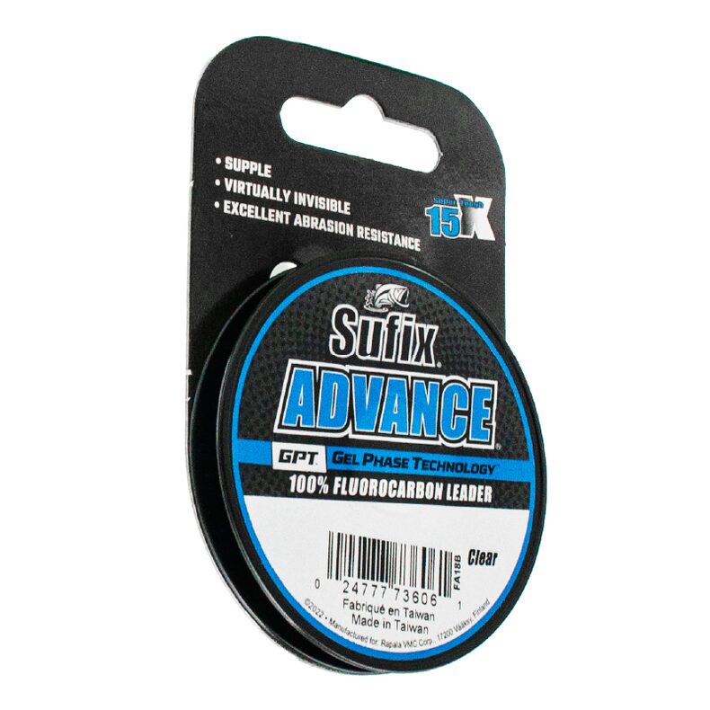 Леска SUFIX Advance Fluorocarbon прозрачная 0,310 мм зимняя рыбалка — CARPshop