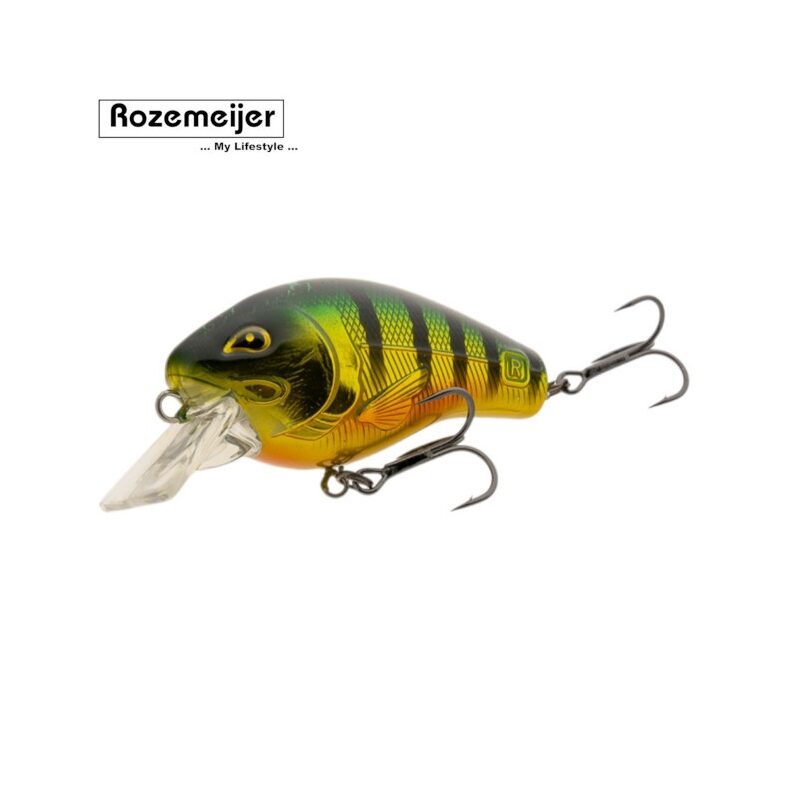 Воблер ROZEMEIJER CRAZY CRANK Floating - 6cm - 13g / 0.8 - 1.2m / Chrome Perch — купить в интернет-магазине CARPshop