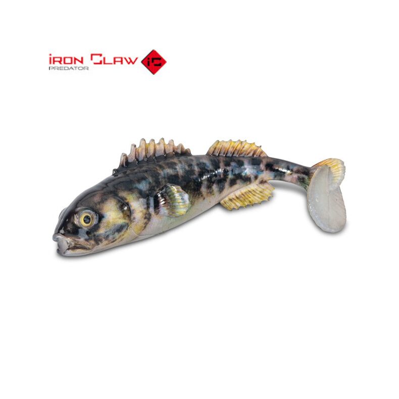 Виброхвост Iron Claw 3D Clone Goby Grundel 8cm Black Pearl для карповой рыбалки купить в CARPshop