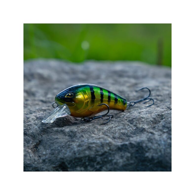 Воблер ROZEMEIJER CRAZY CRANK Floating - 6cm - 13g / 0.8 - 1.2m / Chrome Perch