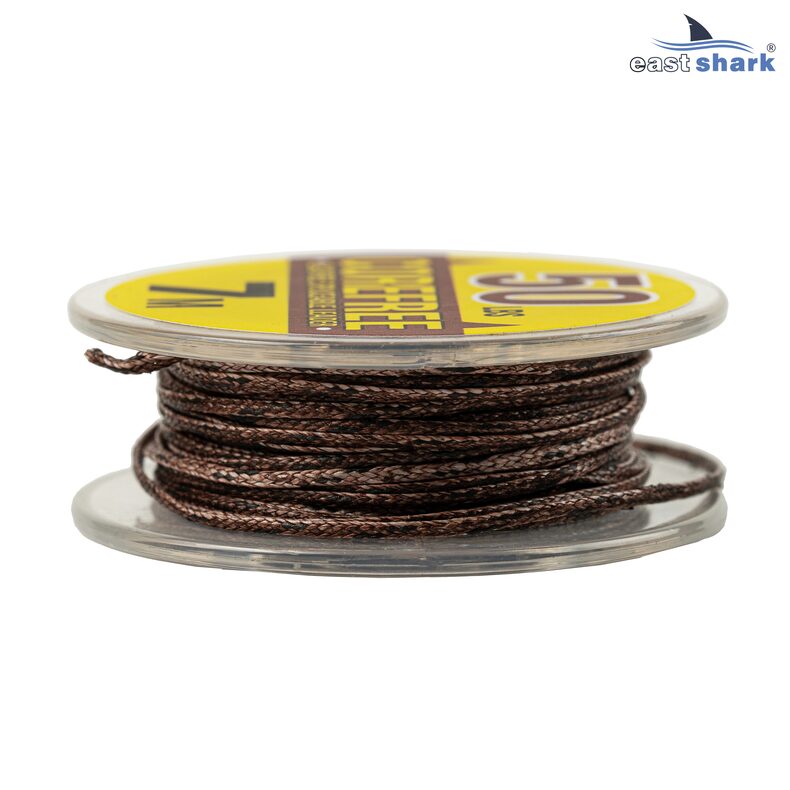 Лидкор без сердечника EastShark ES Corefree Brown 7m 50LB