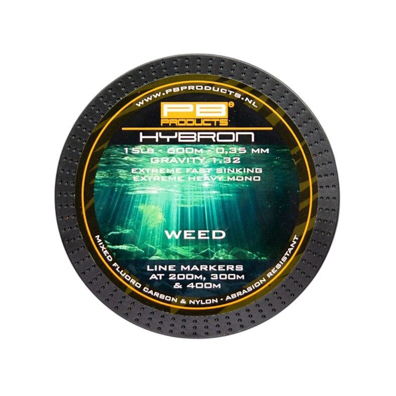 Леска гибрид моно PB Products Hybron 0.35mm 600m Weed для карповой рыбалки — CARPshop