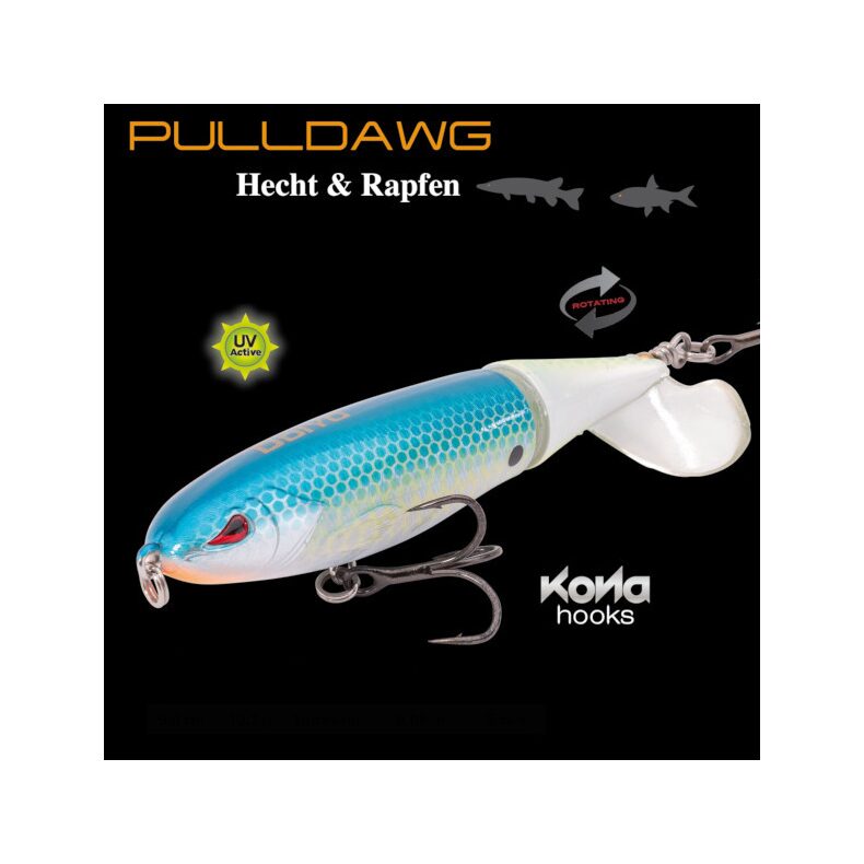 Воблер плавающий DOIYO PULLDAWG - 9.0cm / 12.0g / 0.0m / UV Chrome Whitefish