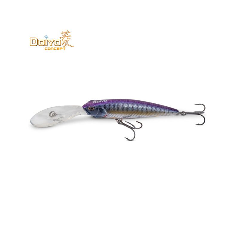 Воблер плавающий DOIYO DEEP VETERAN - 10cm / 22g / 3.5-4.0m - UV Purple Fish — купить в интернет-магазине CARPshop