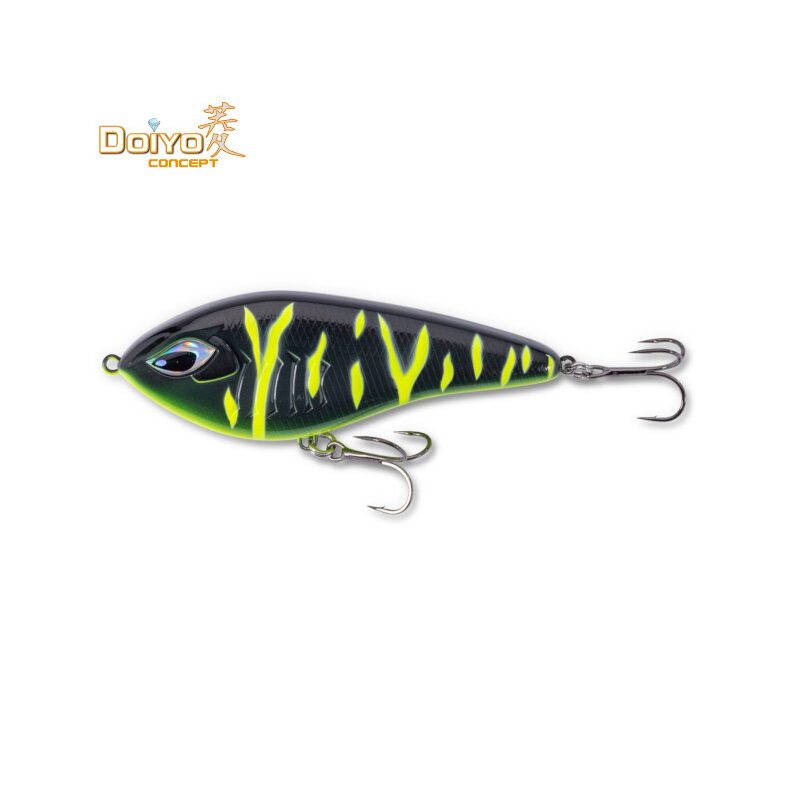 Джеркбейт нейтральной плавучести DOIYO JERXUS - 12.5cm / 57g / 0.2-1.2m / UV Toxic Pike — купить в интернет-магазине CARPshop