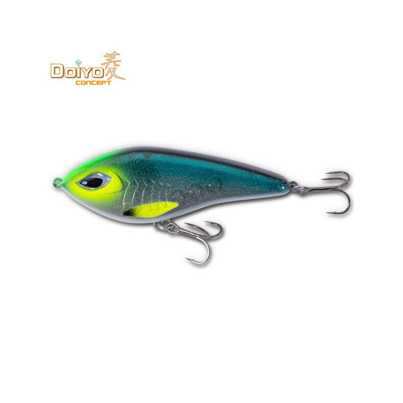 Джеркбейт нейтральной плавучести DOIYO JERXUS - 12.5cm / 57g / 0.2-1.2m / UV Lemon Galaxy — купить в интернет-магазине CARPshop