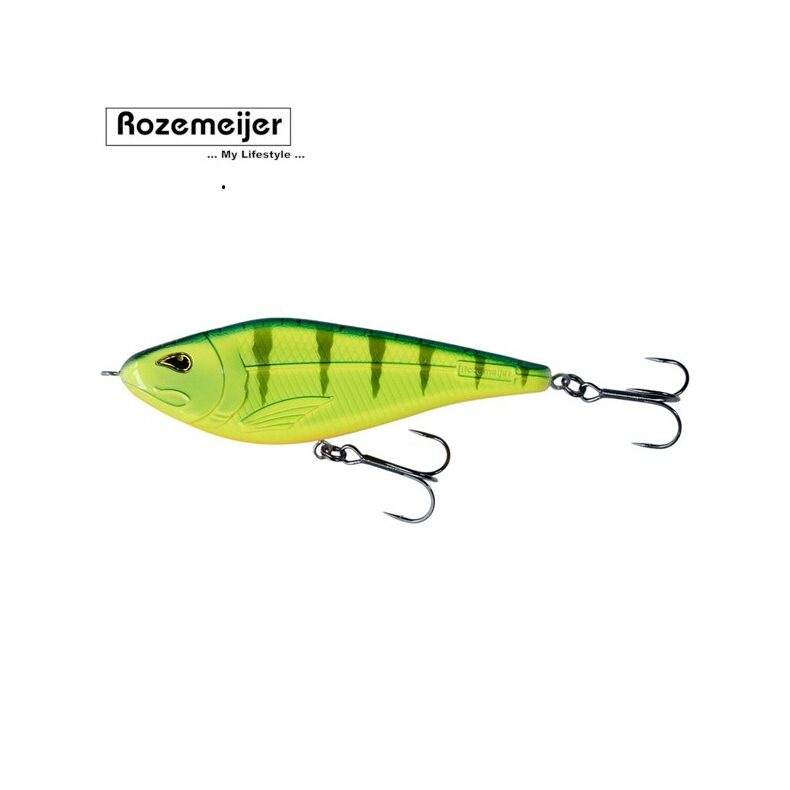 Джеркбейт ROZEMEIJER PIKE GLIDE Slow Sinking - 12cm - 41g / 0.9 - 1.2m / Fire Cracker