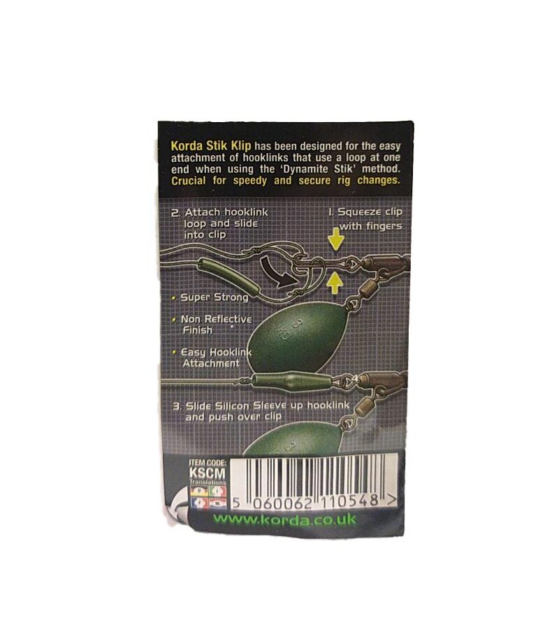 Клипса для поводков Korda Stik Klip — фото 3 — CARPshop