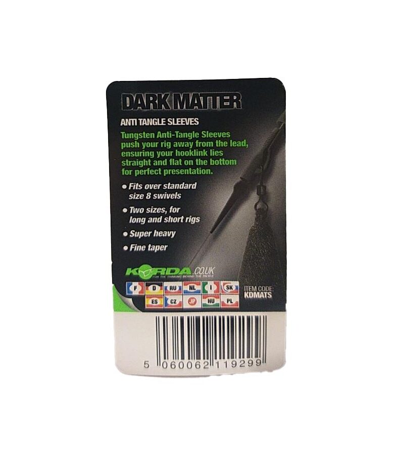 Конусный противозакручиватель Korda Dark Matter Tungsten Anti Tangle Sleeves — фото 6 — CARPshop