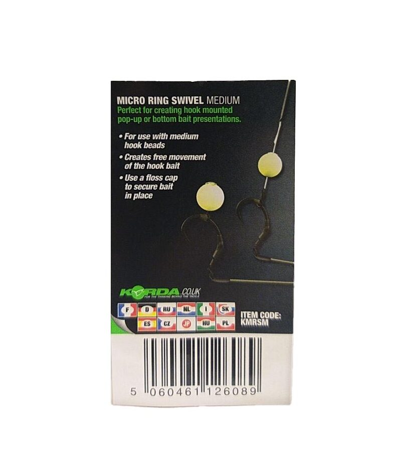 Микровертлюг с кольцом Korda Micro Rig Ring Swivel — фото 4 — CARPshop