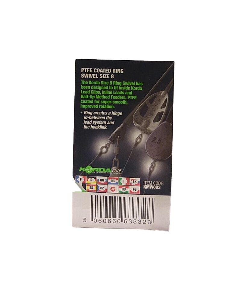 Вертлюг с кольцом Korda Ring Swivel с покрытием из PTFE — фото 4 — CARPshop