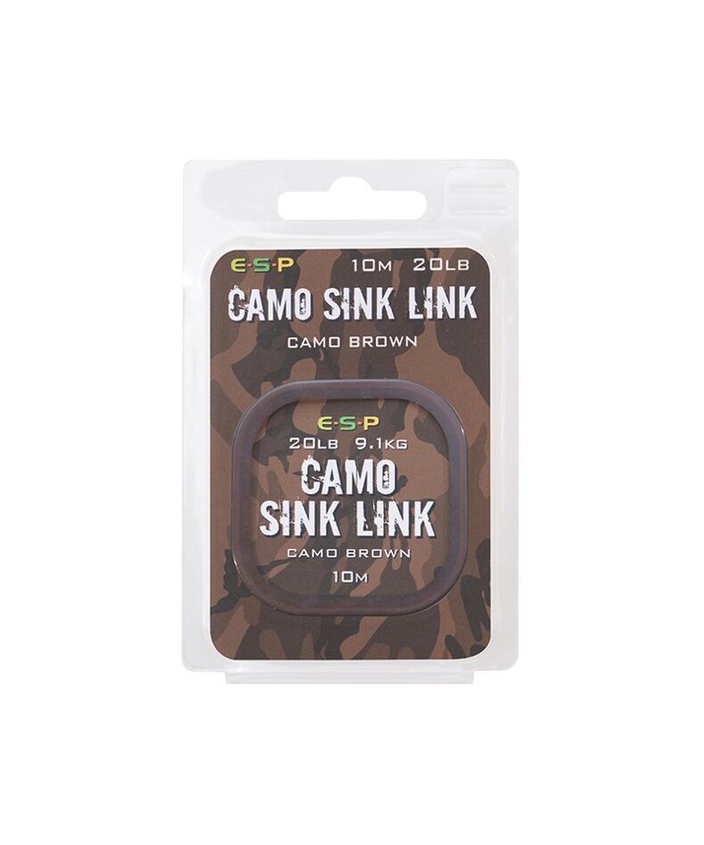 Поводковый материал ESP CAMO SINK LINK 20lb для карпфишинга — CARPshop