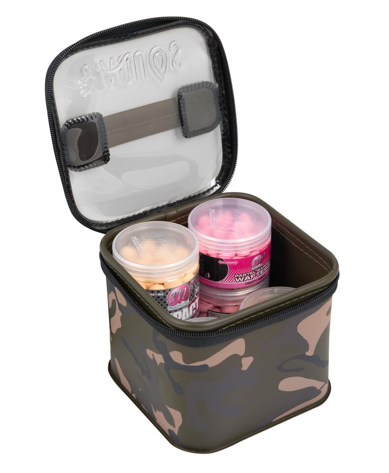Водостойкая сумочка средняя для насадок FOX Aquos Camo Bait Storage M+ для ловли карпа — CARPshop