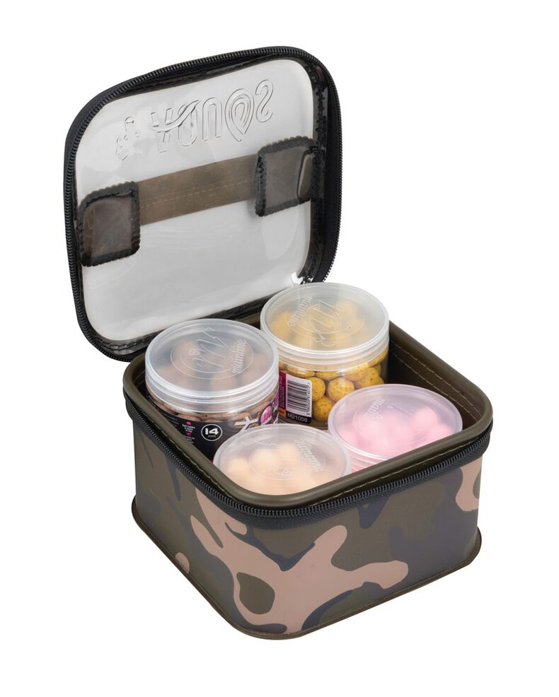 Водостойкая сумка малая для насадок FOX Aquos Camo Bait Storage M — карповые снасти, купить в CARPshop