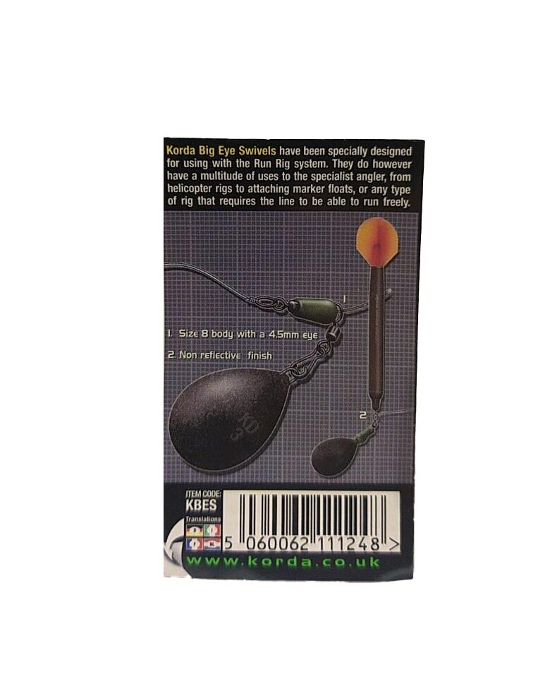 Вертлюг Korda Big Eye Swivels — фото 4 — CARPshop