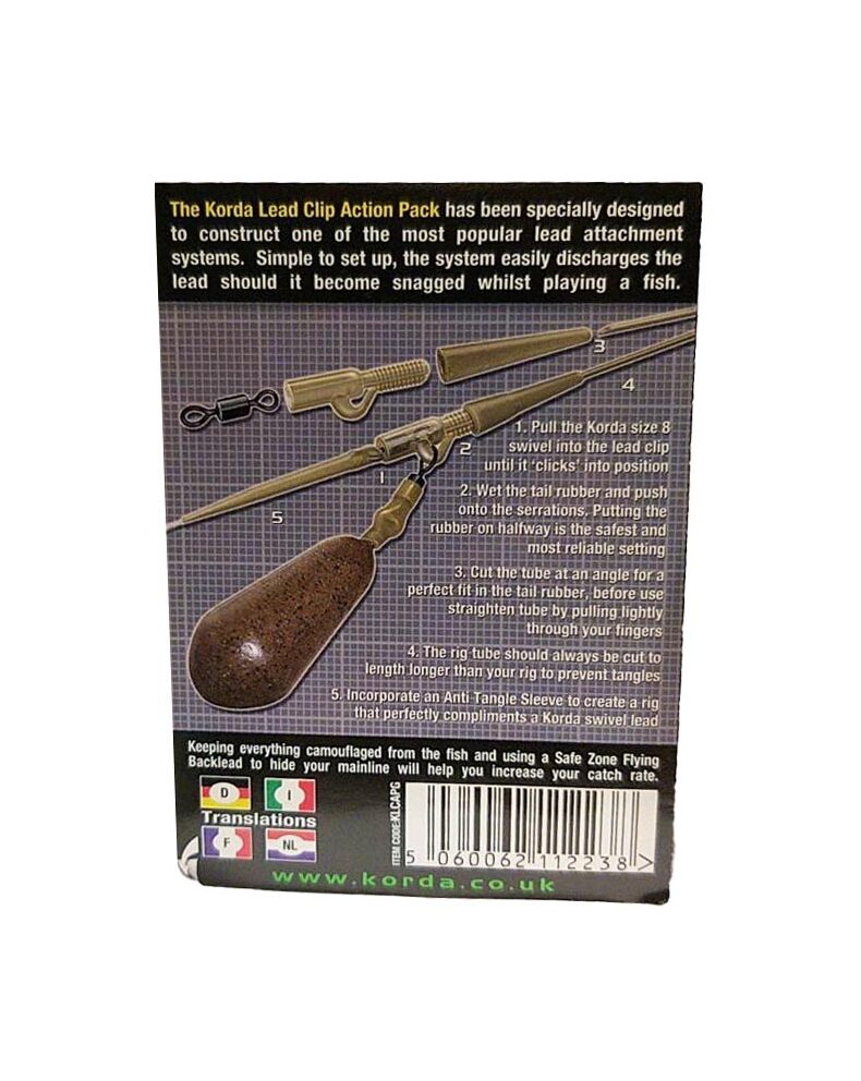 Клипса на трубке Korda Lead Clip Action Pack — фото 7 — CARPshop