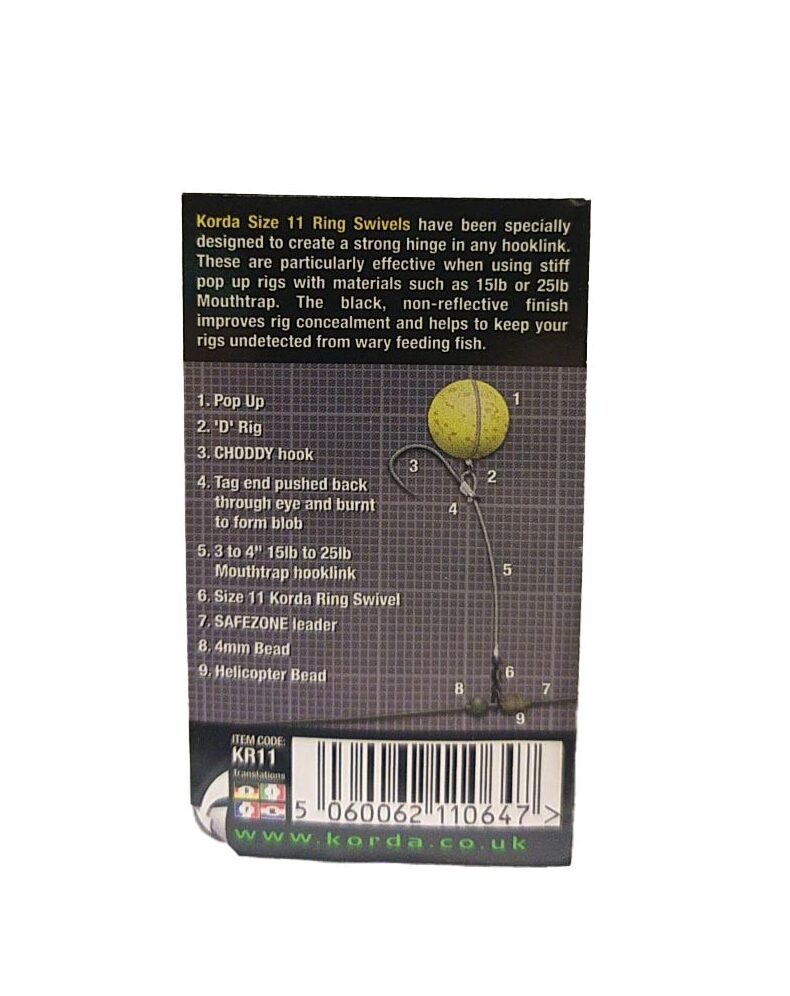 Вертлюг с кольцом Korda Ring Swivel — фото 5 — CARPshop