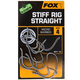 Крючки FOX EDGES Stiff Rig Straight с прямым жалом, Размер крючка: № 4 Крючки FOX EDGES Stiff Rig Straight с прямым жалом, Размер крючка: № 4