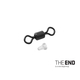Вертлюг + стопор DELPHIN THE END Carp Swivel Ronnie + Hook Stopper, Размер: №9 Вертлюг + стопор DELPHIN THE END Carp Swivel Ronnie + Hook Stopper, Размер: №9