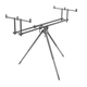 Подставка для 3-х удилищ DELPHIN Tripod TPX3 Silver Подставка для 3-х удилищ DELPHIN Tripod TPX3 Silver