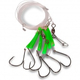 Оснастка морская AQUANTIC® Redfish System Circle Hook Rig - №6/0 / 0.80 / 600cm - Fluo Green Оснастка морская AQUANTIC® Redfish System Circle Hook Rig - №6/0 / 0.80 / 600cm - Fluo Green
