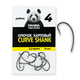 Крючок карповый PANDA Tackle Curve Shank, Размер крючка: № 4