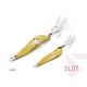 Блесна колеблющаяся DELPHIN SLOT Hook №4 / 7.6cm / 20g - AURO Блесна колеблющаяся DELPHIN SLOT Hook №4 / 7.6cm / 20g - AURO