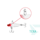 Блесна колеблющаяся DELPHIN TERA Hook №8 / 5.2cm / 12g - RED FACE, изображение 2 Блесна колеблющаяся DELPHIN TERA Hook №8 / 5.2cm / 12g - RED FACE, изображение 2